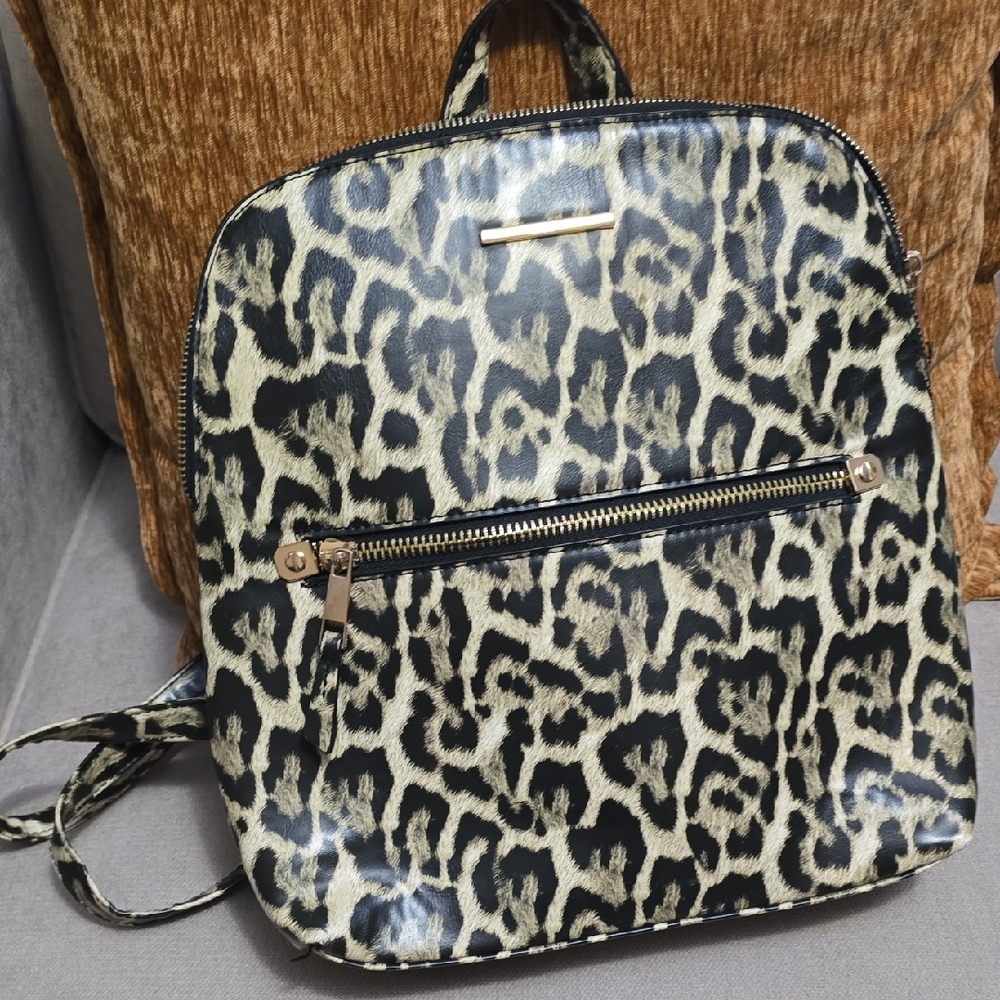 Leopard Print Backpack - image 1